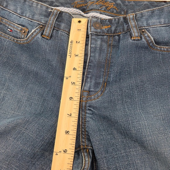 Tommy Hilfiger Bootcut Jeans Womens 10/12 Blue Denim Stretch Minimalist Indie - Picture 5 of 9